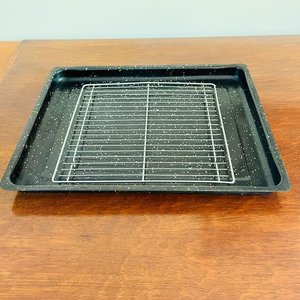 Asadera Esmaltada Negra con Rejilla para Horno - imagen 2