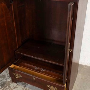 Mueble Rack Antiguo con Puertas Batientes y Cajón - imagen 3
