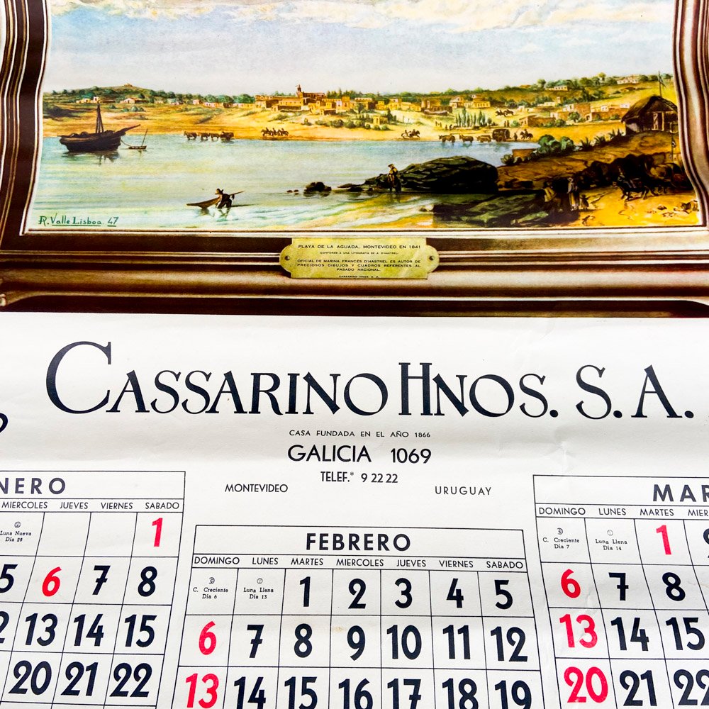 Almanaque antiguo de Cassarino 1949 - Calendario histórico - imagen 2