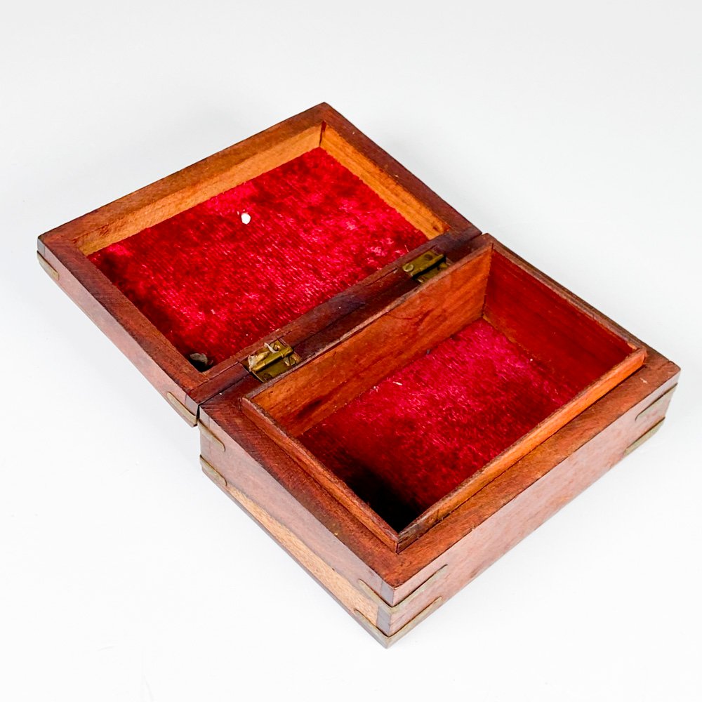 Caja de madera y bronce con elefante - imagen 4