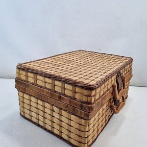 Canasto de Mimbre para Picnic con Vajilla Completa - imagen 4