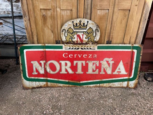 Chapa pintada cerveza norteña 1,42 x 0,85 alto