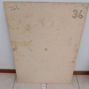 Óleo sobre cartón abstracto "Palermo" firmado LPI 03 - imagen 2
