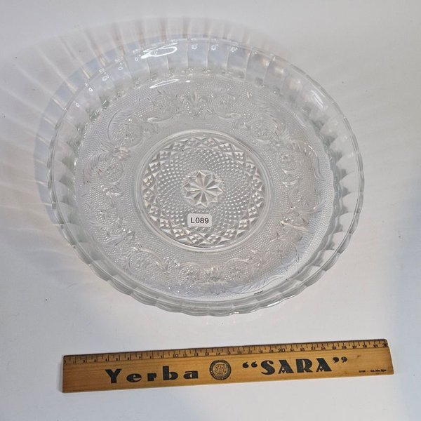 Fuente de vidrio prensado para centro de mesa - imagen 1