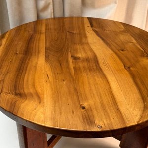 Mesa Circular de Madera Maciza de Calidad - imagen 2
