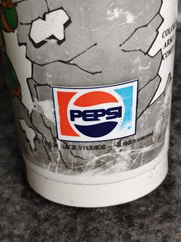 Vaso Coleccionable Tortugas Ninja Pepsi Años 90