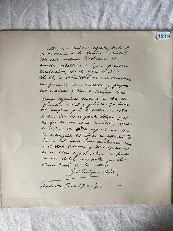 Disco de Vinilo "Cantos de la Patria Vol. 7" con José Enrique Rodó - imagen 1