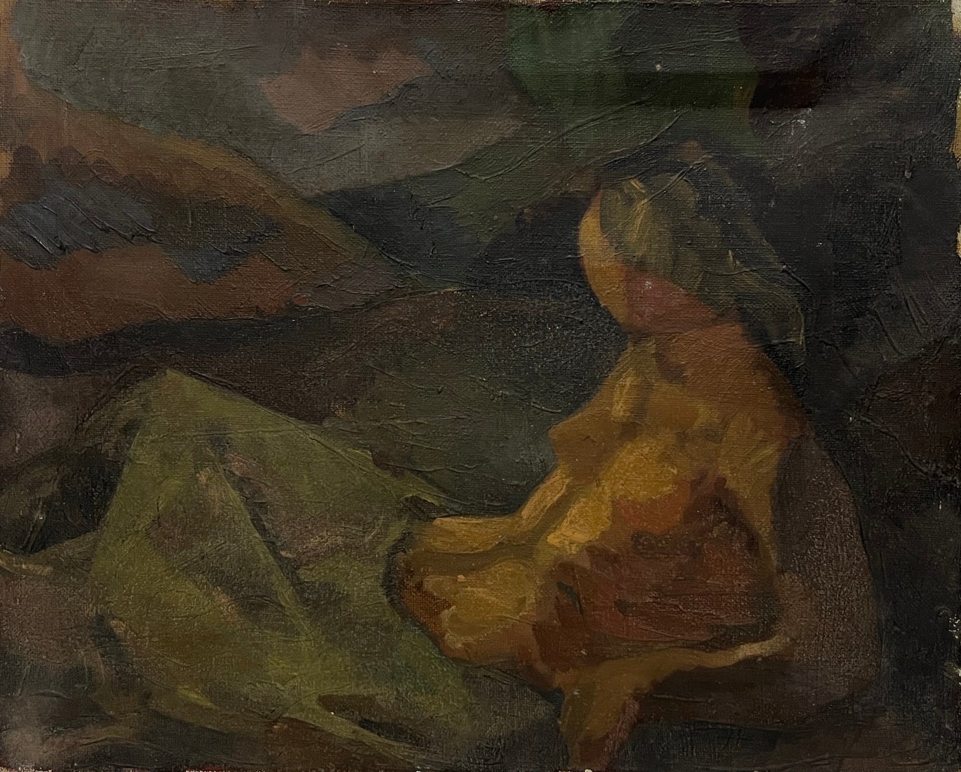Óleo "Sin Título" de Miguel Ángel Pareja - 33 x 41 cm