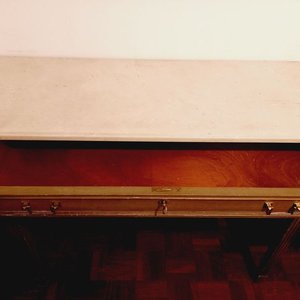 Consola Luis XVI Antigua de Petiribí con Tapa de Mármol - imagen 6