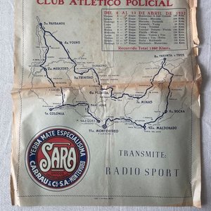 Libro Novena Vuelta Ciclista del Uruguay 1952 con Mapa de Etapas y Publicidad - imagen 9