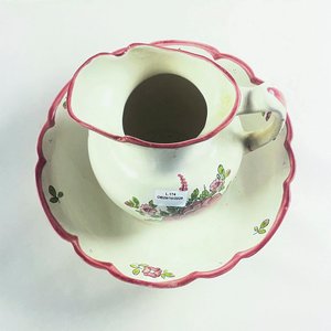 Jarra y Centro de Cerámica con Diseño Floral - 17 cm y 24 cm - imagen 2