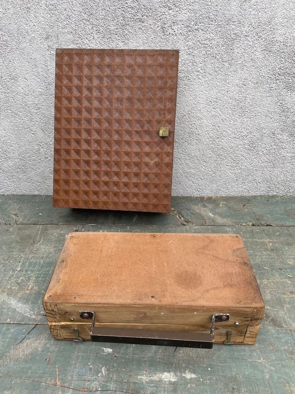 Caja de Herramientas Antigua de Madera