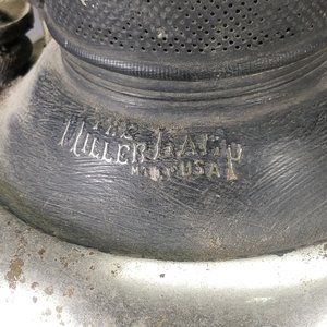 Lote de 2 Lámparas a Combustible Antiguas Miller Made in USA - imagen 6