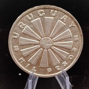Moneda de Plata Uruguay FAO 1969 - 1000 Pesos - imagen 5