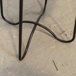 Mesita Circular con Patas Metálicas y Tapa de Fibras - imagen 3