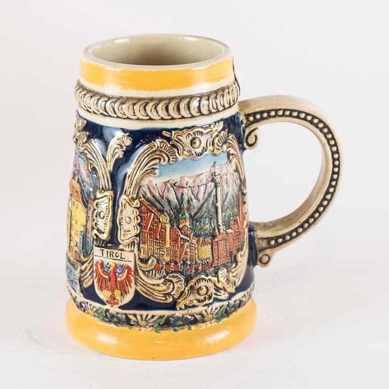 Jarra de cerveza de gres con relieve Innsbruck - imagen 2