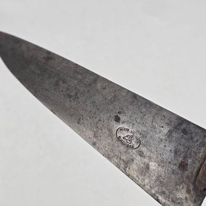 Cuchilla Antigua Acero Solingen Guazu Bira con Mango de Madera - imagen 4