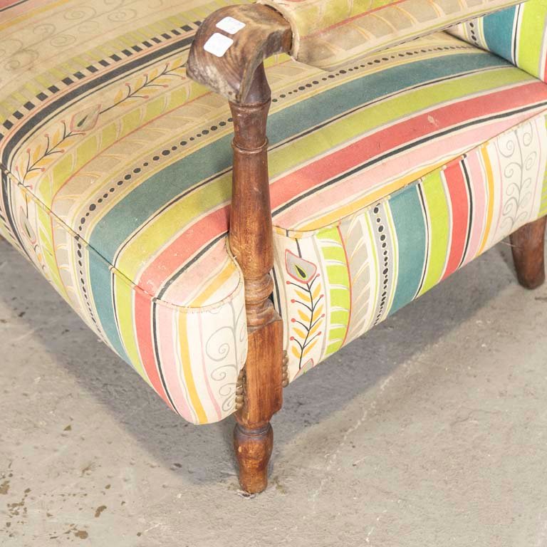 Sillón tapizado en tela de varios colores para retapizar - imagen 2