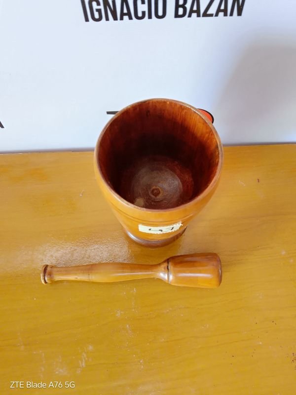 Mortero de madera para cocina - imagen 3