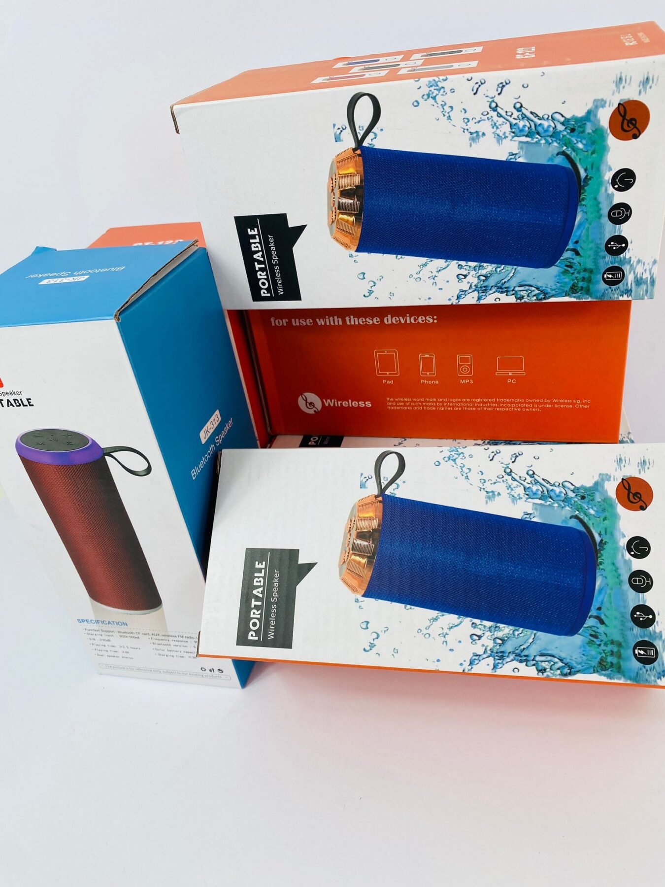 Item lote-x6-parlantes-bluetooth-marca-portable-2 - Image 1