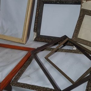 Lote de Marcos de Cuadros Antiguos de Madera - imagen 1