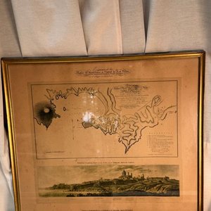3 Láminas Coloniales Antiguas de Uruguay Enmarcadas - imagen 3