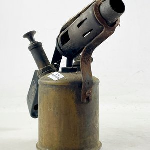 Soplete Antiguo de Bronce Sievert Suecia 21 cm - imagen 5
