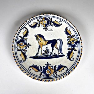 Lote anterior: Plato Decorativo de Cerámica Estilo Talavera con Caballo y Flores