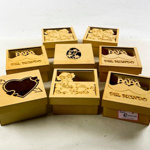 Ocho Cofres Decorativos en Fibra con Tapa Calada - imagen 1