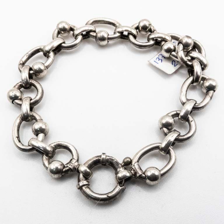 Pulsera de Plata 925 con Detalle y Cierre