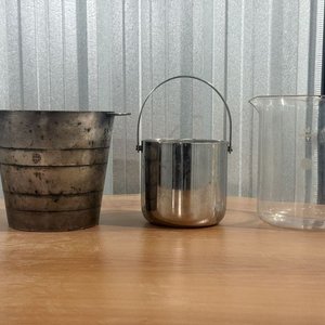 Lote de 3 Champañeras: Platina Canadiense, Acero Inoxidable y Acrílico - imagen 2