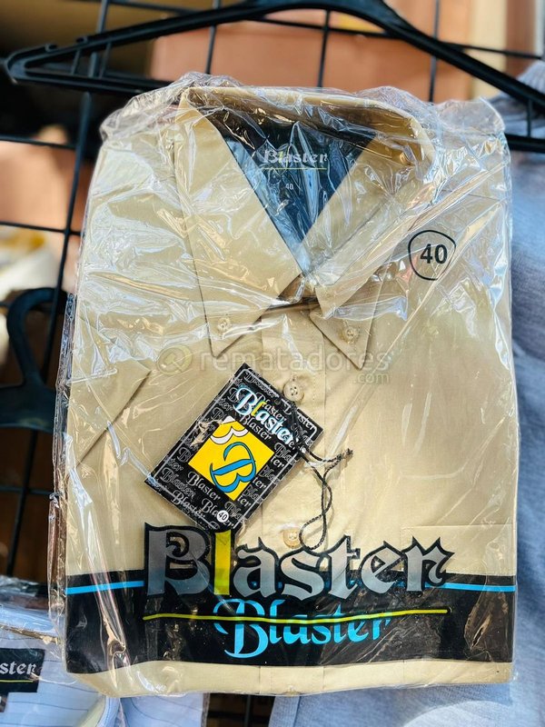 Camisa Manga Corta Blaster Talle 40 Color Beige