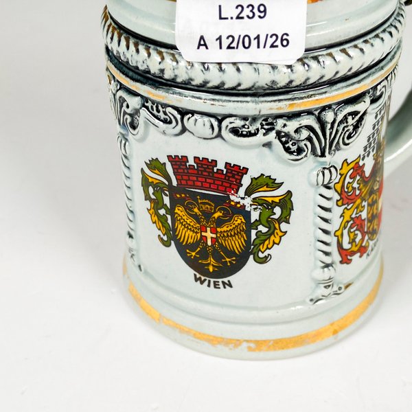 Jarra de loza alemana decorada para la mesa - imagen 2