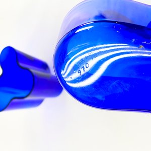 Dos Centros de Mesa de Cristal Azul - imagen 5