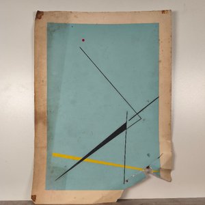 Serigrafía de María Freire sobre cartulina, con detalles de época - imagen 4