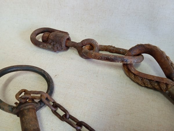 Destorcedor antiguo y porta remo de canoa para venta - imagen 4