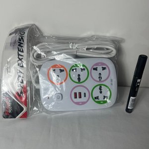 Alargue con 4 Tomas y 2 Puertos USB, Nuevo - imagen 2