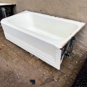 Dos Bañeras Antiguas de Hierro Fundido Blancas - imagen 3