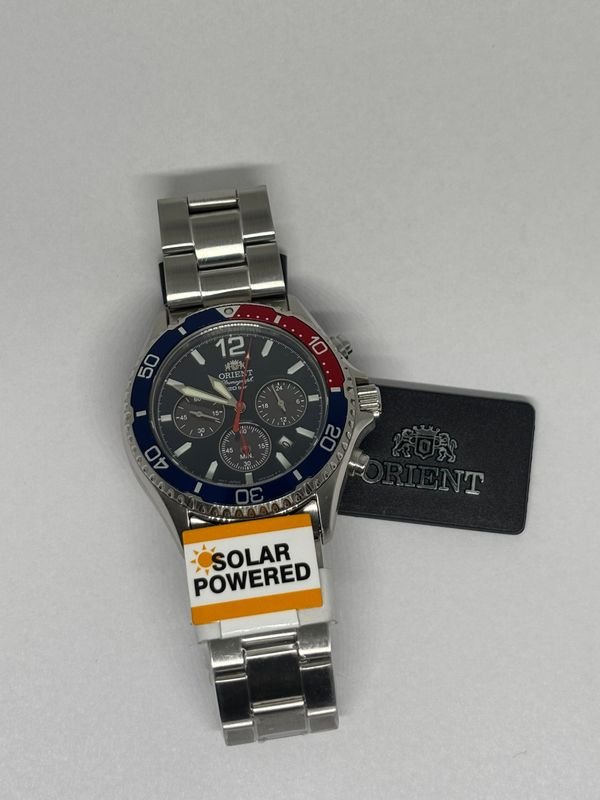 Reloj Orient Mako Solar - Cronógrafo Solar con Cristal de Zafiro - imagen 4