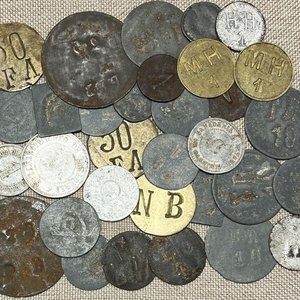 Lote siguiente: Lote de Fichas de Esquila con Iniciales