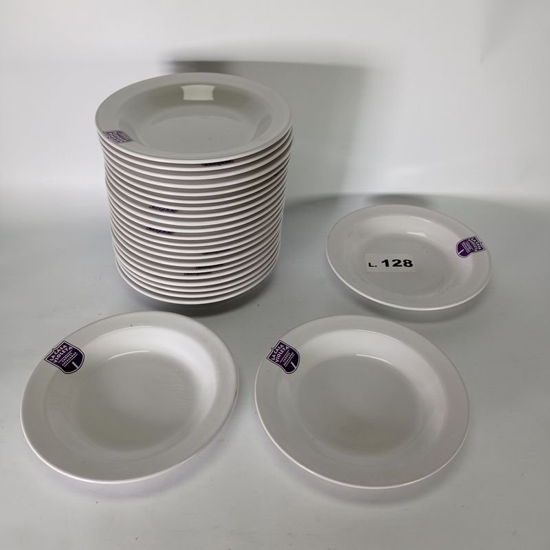 Lote anterior: Platos de porcelana Olmos con logo de La Casa Violeta