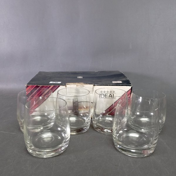 Seis Vasos de Cristal Checo Ideal - imagen 1