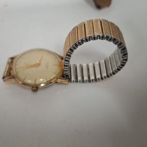 Reloj Pulsera Clásico Dorado Orator 17 Jewels - imagen 4