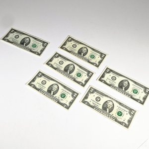 Seis Billetes de Dos Dólares Estadounidenses - imagen 2