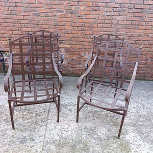 Sillones de Exterior de Aluminio con Reposabrazos Desoldado - imagen 2