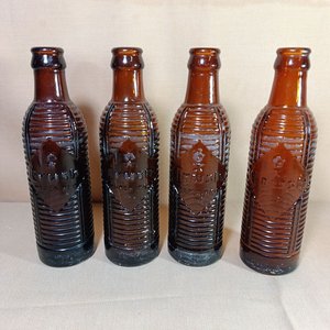 Antiguas Botellas de Refresco Crush Color Ámbar - imagen 1
