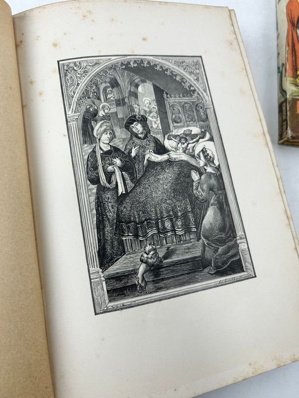Cuatro libros antiguos con temas históricos y religiosos - imagen 9
