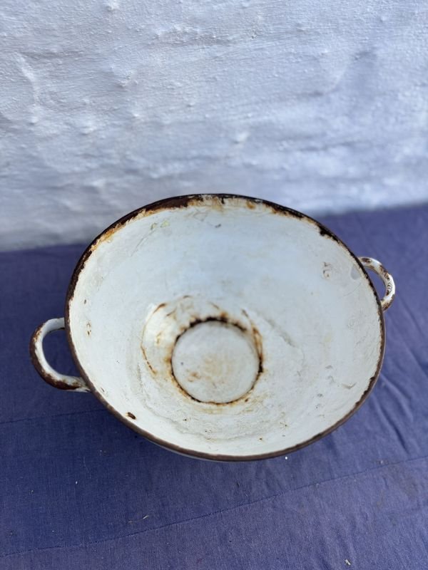 Sopera con asas y pedestal de porcelana - imagen 1