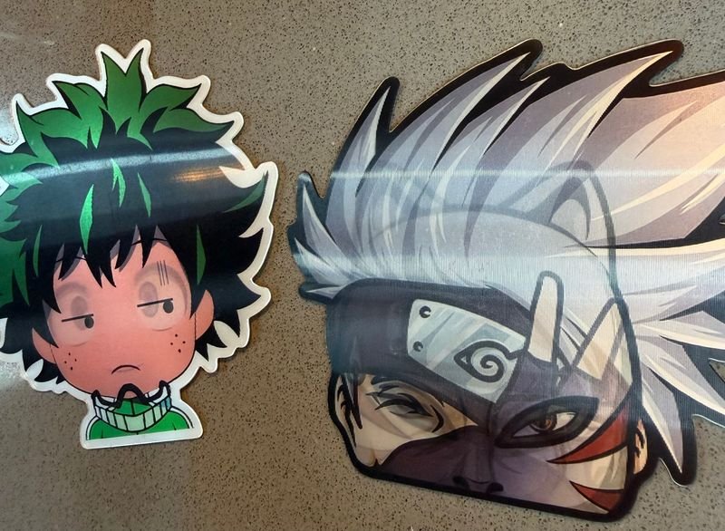 Stickers de Personajes Anime: Izuku Midoriya y Kakashi Hatake