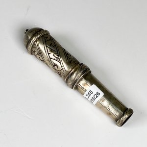 Cabo de platería criolla labrado 14,5 cm - imagen 2